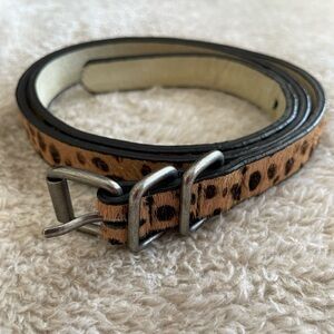 Women Skinny Genuine Leather Belt XS